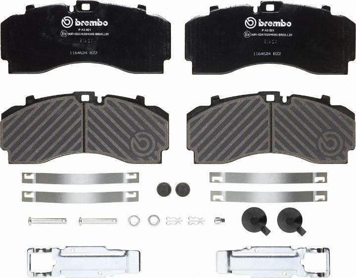 Brembo P A3 001 - Brake Pad Set, disc brake car-mod.net