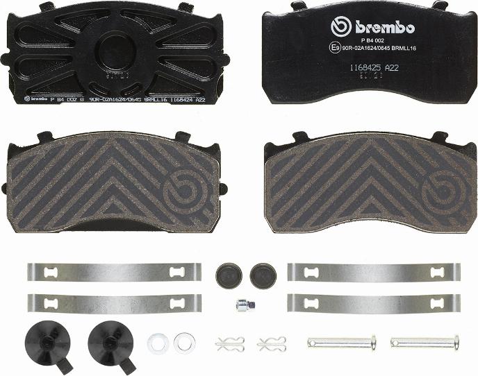 Brembo P B4 002 - Brake Pad Set, disc brake car-mod.net