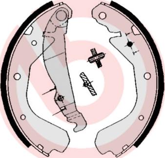 Brembo S 59 509 - Drum Brake Shoe Set car-mod.net