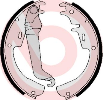 Brembo S 59 504 - Drum Brake Shoe Set car-mod.net