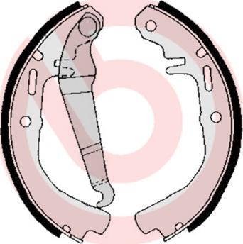 Brembo S 59 503 - Drum Brake Shoe Set car-mod.net