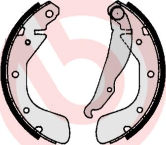 Brembo S 59 511 - Drum Brake Shoe Set car-mod.net
