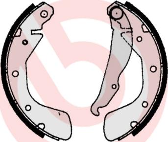 Brembo S 59 513 - Drum Brake Shoe Set car-mod.net