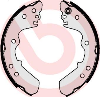 Brembo S 59 512 - Drum Brake Shoe Set car-mod.net