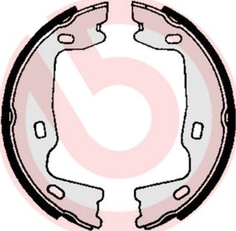 Brembo S 59 521 - Brake Shoe Set, parking brake car-mod.net