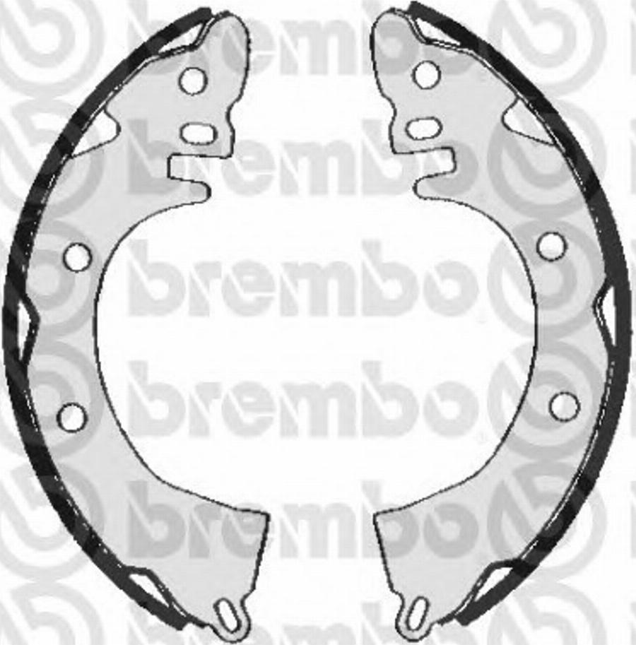 Brembo S 54 502 - Drum Brake Shoe Set car-mod.net