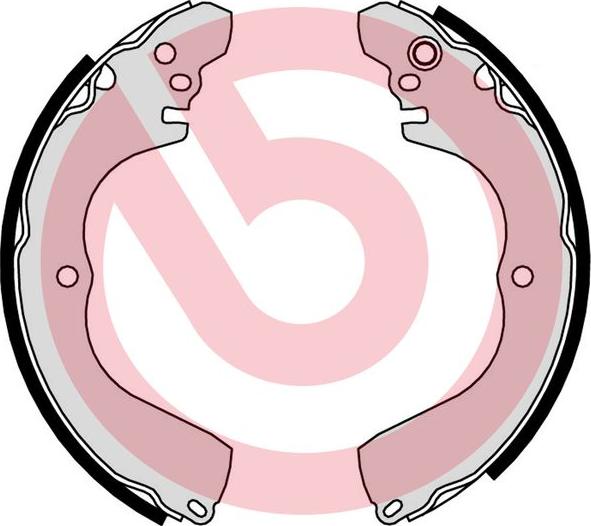 Brembo S 54 525 - Drum Brake Shoe Set car-mod.net