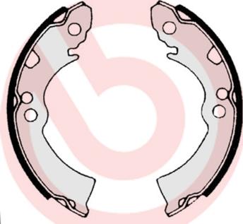 Brembo S 56 503 - Drum Brake Shoe Set car-mod.net