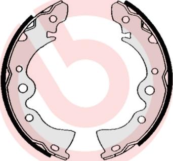 Brembo S 56 519 - Drum Brake Shoe Set car-mod.net