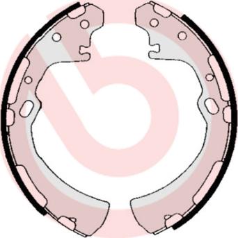 Brembo S 56 515 - Drum Brake Shoe Set car-mod.net