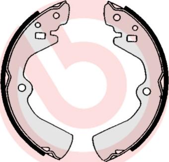 Brembo S 56 516 - Drum Brake Shoe Set car-mod.net