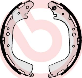 Brembo S 56 529 - Drum Brake Shoe Set car-mod.net