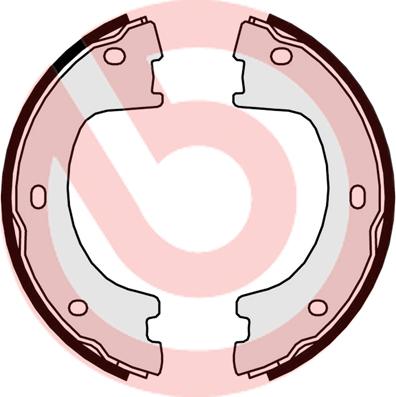 Brembo S 50 521 - Brake Shoe Set, parking brake car-mod.net