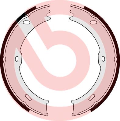 Brembo S 50 523 - Brake Shoe Set, parking brake car-mod.net