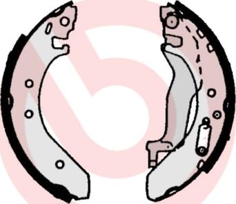 Brembo S 52 503 - Drum Brake Shoe Set car-mod.net