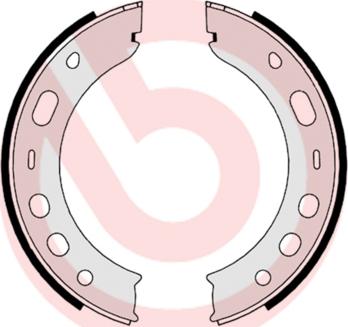 Brembo S 65 503 - Brake Shoe Set, parking brake car-mod.net