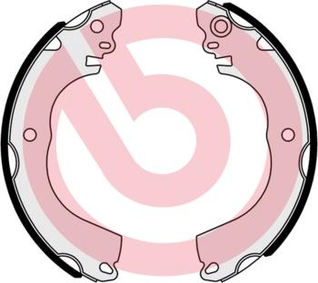 Brembo S 61 543 - Drum Brake Shoe Set car-mod.net