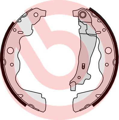 Brembo S 68 546 - Drum Brake Shoe Set car-mod.net