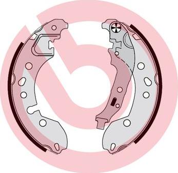 Brembo S 68 548 - Drum Brake Shoe Set car-mod.net
