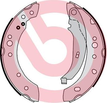 Brembo S 68 547 - Drum Brake Shoe Set car-mod.net