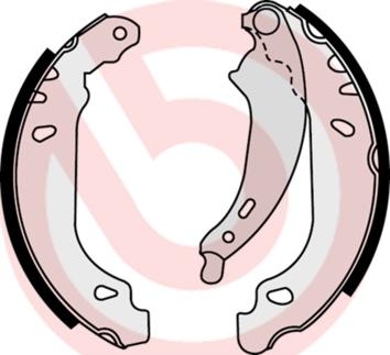 Brembo S 68 524 - Drum Brake Shoe Set car-mod.net