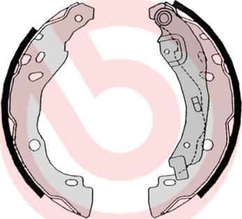 Brembo S 68 525 - Drum Brake Shoe Set car-mod.net