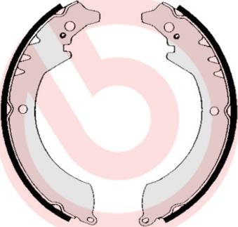 Brembo S 16 501 - Drum Brake Shoe Set car-mod.net