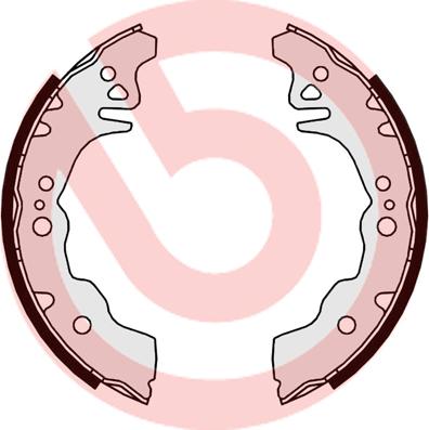 Brembo S 16 515 - Drum Brake Shoe Set car-mod.net