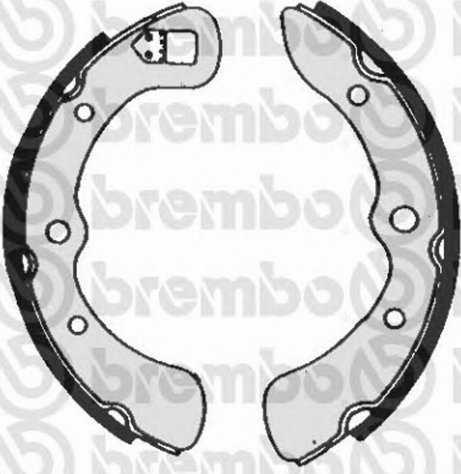 Brembo S 16 510 - Drum Brake Shoe Set car-mod.net