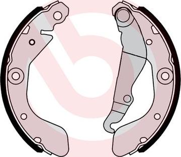 Brembo S 10 519 - Drum Brake Shoe Set car-mod.net