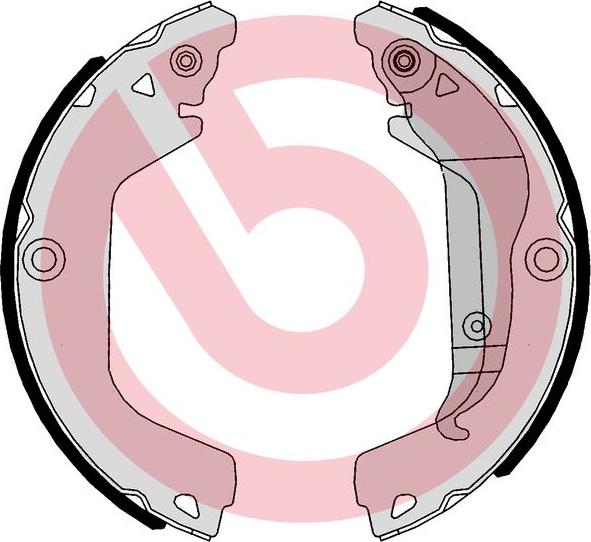 Brembo S 10 521 - Drum Brake Shoe Set car-mod.net