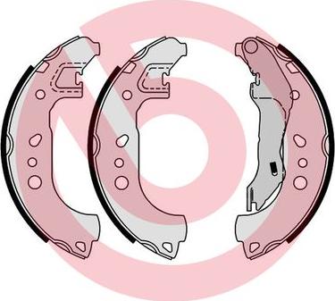 Brembo S 85 543 - Drum Brake Shoe Set car-mod.net