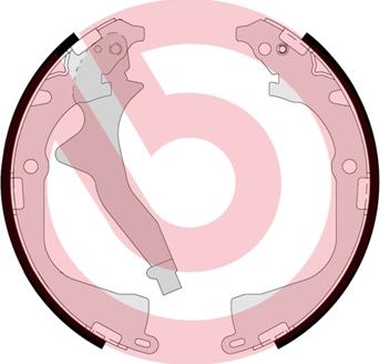 Brembo S 85 542 - Drum Brake Shoe Set car-mod.net