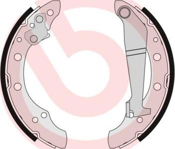 Brembo S 85 508 - Drum Brake Shoe Set car-mod.net