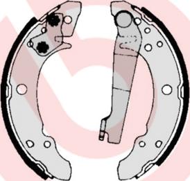 Brembo S 85 507 - Drum Brake Shoe Set car-mod.net