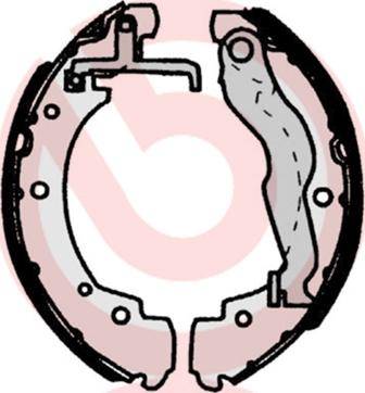 Brembo S 85 515 - Drum Brake Shoe Set car-mod.net