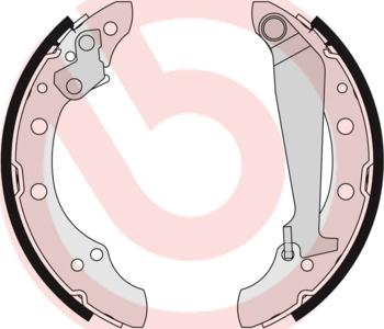 Brembo S 85 511 - Drum Brake Shoe Set car-mod.net