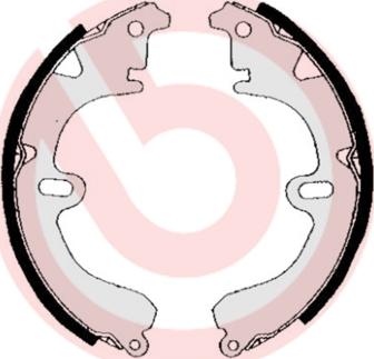 Brembo S 83 506 - Drum Brake Shoe Set car-mod.net