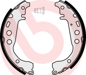 Brembo S 83 508 - Drum Brake Shoe Set car-mod.net