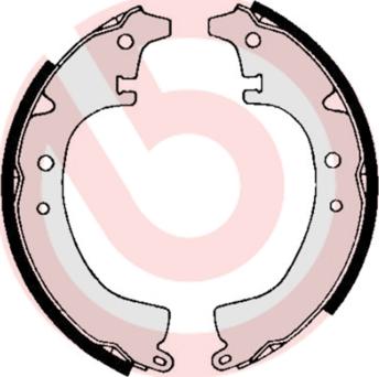 Brembo S 83 515 - Drum Brake Shoe Set car-mod.net