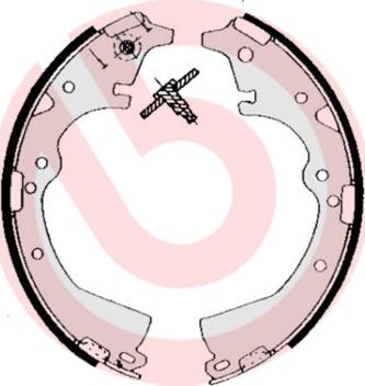 Brembo S 83 511 - Drum Brake Shoe Set car-mod.net