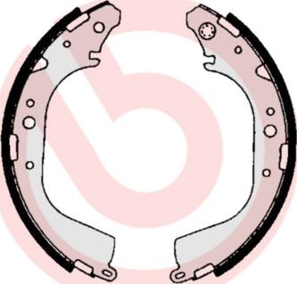 Brembo S 83 530 - Drum Brake Shoe Set car-mod.net
