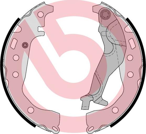 Brembo S 83 574 - Drum Brake Shoe Set car-mod.net