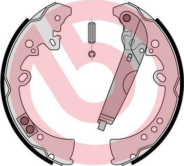 Brembo S 83 570 - Drum Brake Shoe Set car-mod.net