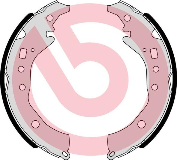 Brembo S 83 571 - Drum Brake Shoe Set car-mod.net