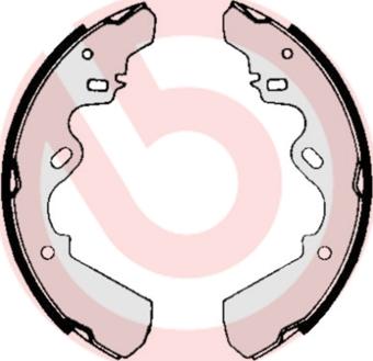 Brembo S 34 504 - Drum Brake Shoe Set car-mod.net