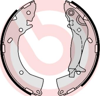 Brembo S 30 519 - Drum Brake Shoe Set car-mod.net