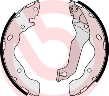 Brembo S 30 511 - Drum Brake Shoe Set car-mod.net