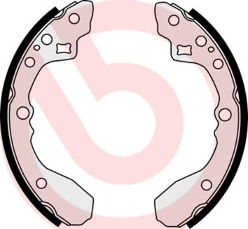 Brembo S 30 518 - Drum Brake Shoe Set car-mod.net