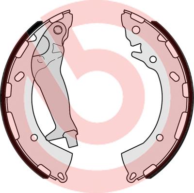 Brembo S 30 525 - Drum Brake Shoe Set car-mod.net